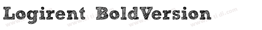 Logirent BoldVersion字体转换